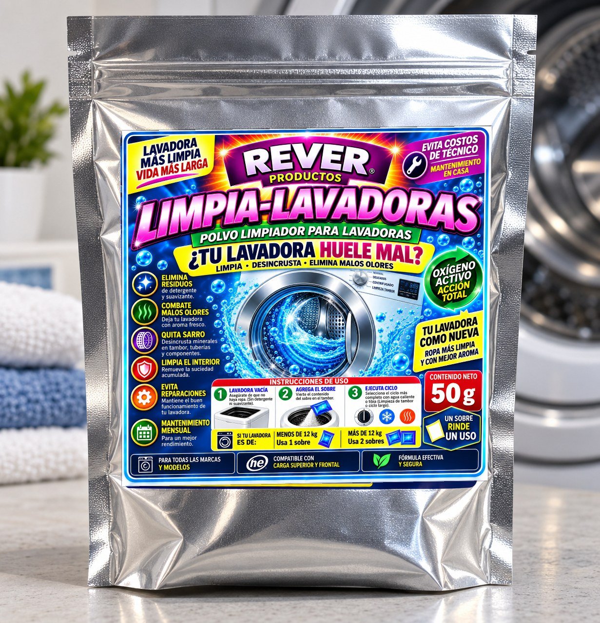 LIMPIA LAVADORAS REVER